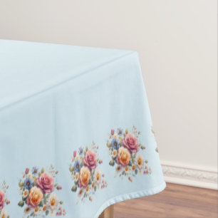 Mantel Azul Flores to Celebrate Tablecloth