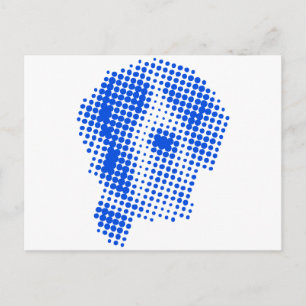 Manteldogge abstract postcard