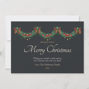 Mantelpiece Pinewood Family Christmas Card