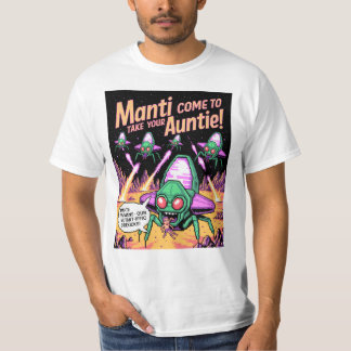  Manti Aliens Abduction Party! Defender Arcade '81 T-Shirt