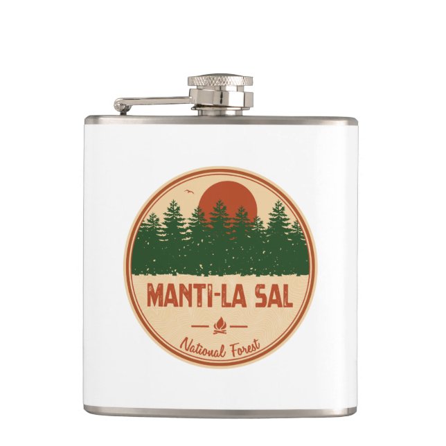 Manti-La Sal National Forest Hip Flask (Front)