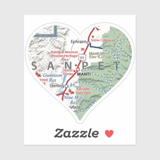 Manti Utah Map (Sheet)