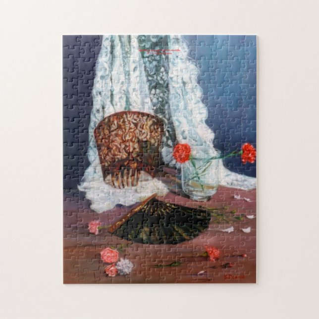 Mantilla española/Spanish mantilla Jigsaw Puzzle (Vertical)