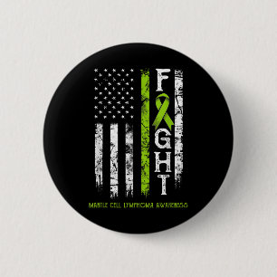 Mantle Cell Lymphoma Warrior Us Flag  6 Cm Round Badge