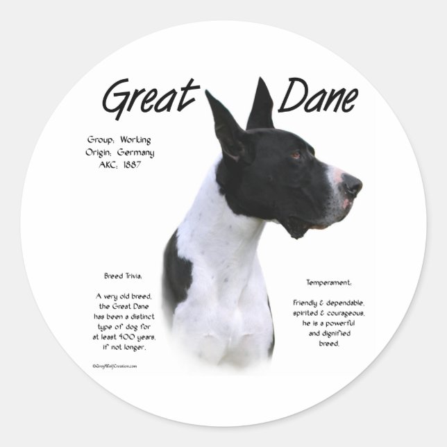 Mantle Great Dane Meet the Breed - Sticker (Front)