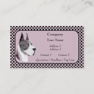 Mantle Great Dane Show Colours Business Cards