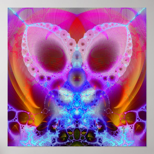 Mantoid Breath Var 4 (12 by 12) Art Print Poster (Front)