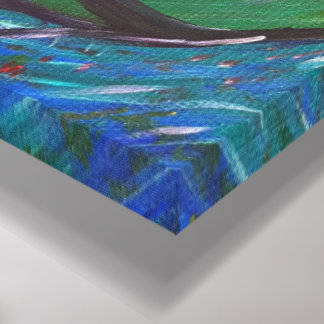 Mantra Garden - Om Canvas Painting