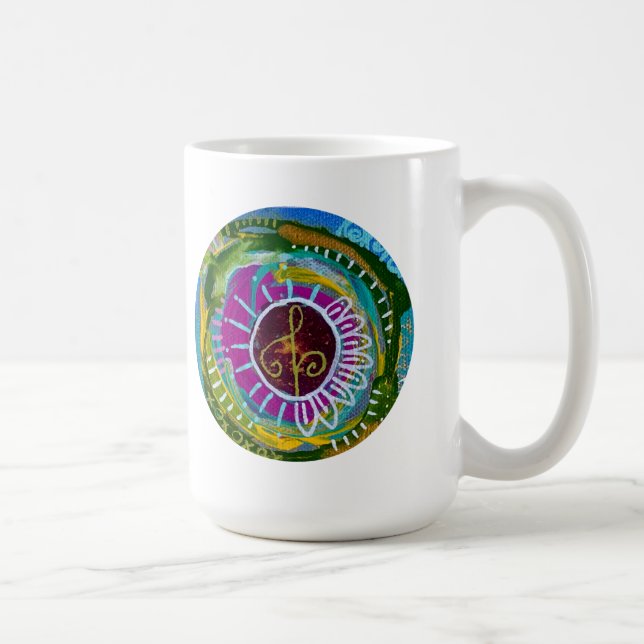 Mantra Mug with prayer portal - uplifted (Right)
