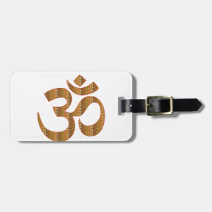 MANTRA OmMantra Yoga Meditation Chant Hinduism gif Luggage Tag