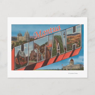 Mantua, UtahLarge Letter ScenesMantua, UT Postcard