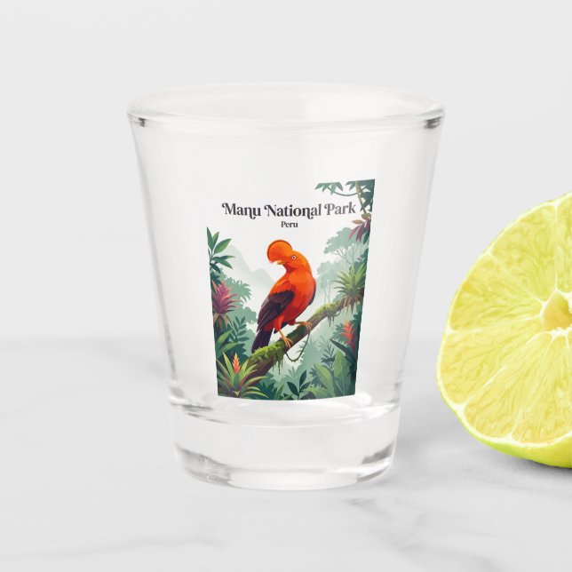 Manu National Park Peru Shot Glass (Front)