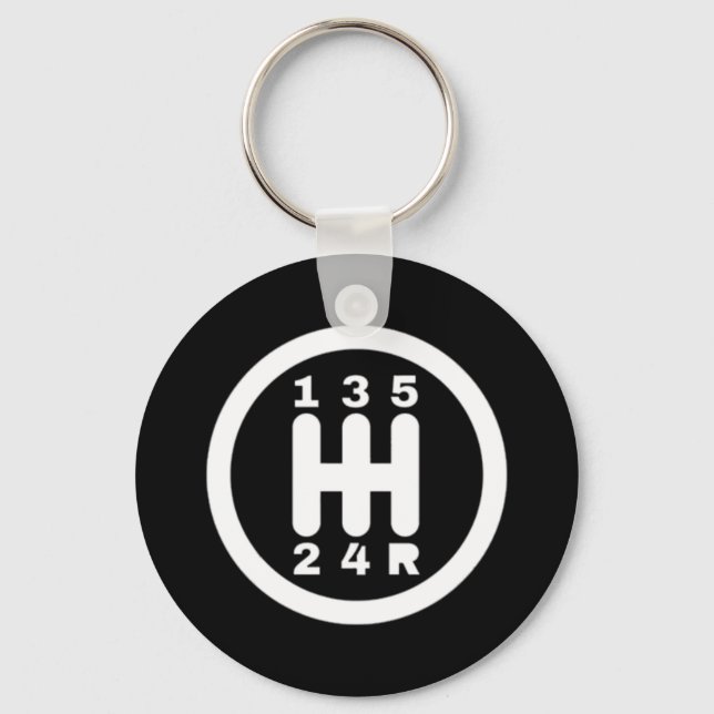 Manual gear shift design key ring (Front)