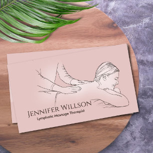 Manual Lymphatic Drainage MLD Therapist Business Card