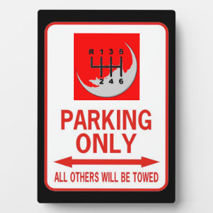 MANUAL ONLY PLAQUE