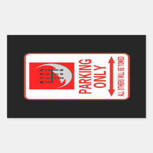 MANUAL ONLY RECTANGULAR STICKER