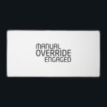 Manual Override Technical Command Surface Desk Mat<br><div class="desc">Define the boundaries of your workstation. This expansive textile surface serves as the primary interface for your hardware, providing a high-contrast visual cue that all systems are now under direct user control.</div>