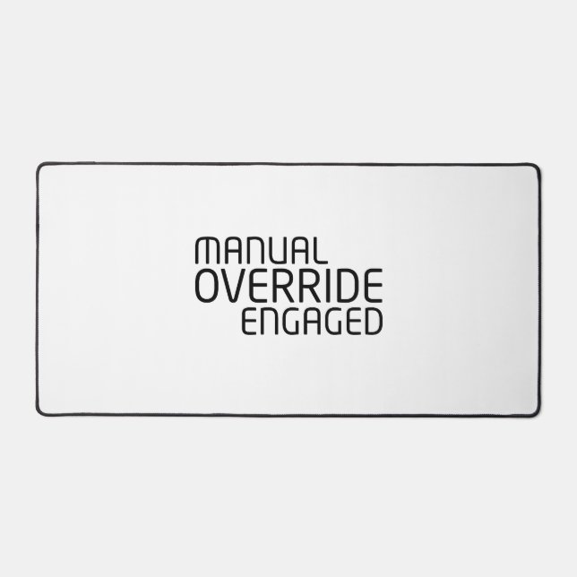 Manual Override Technical Command Surface Desk Mat (Front)