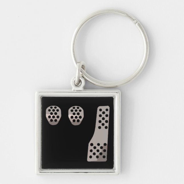 MANUAL Transmission - Three Pedal Dance Key Ring (Front)