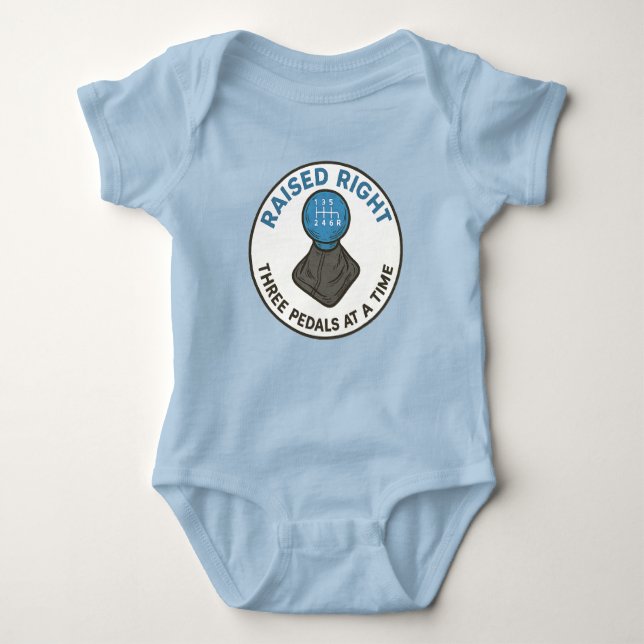 Manual Upgringing Baby Bodysuit (Front)