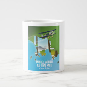 Manuel Antonio National Park, Costa Rica map. Large Coffee Mug