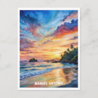 Manuel Antonio National Park Watercolor Painting