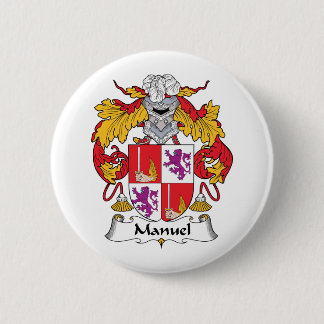 Manuel Family Crest 6 Cm Round Badge