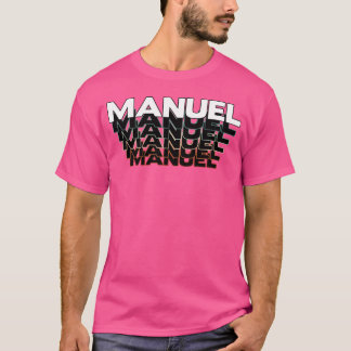 Manuel Funny Retro Vintage Sunset Manuel 80s 90s f T-Shirt
