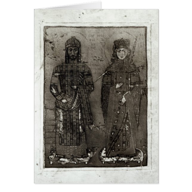 Manuel I Comnenus  and Empress Maria of Antioch (Front)