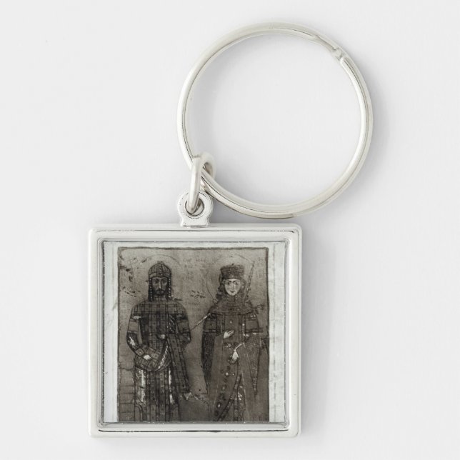 Manuel I Comnenus  and Empress Maria of Antioch Key Ring (Front)