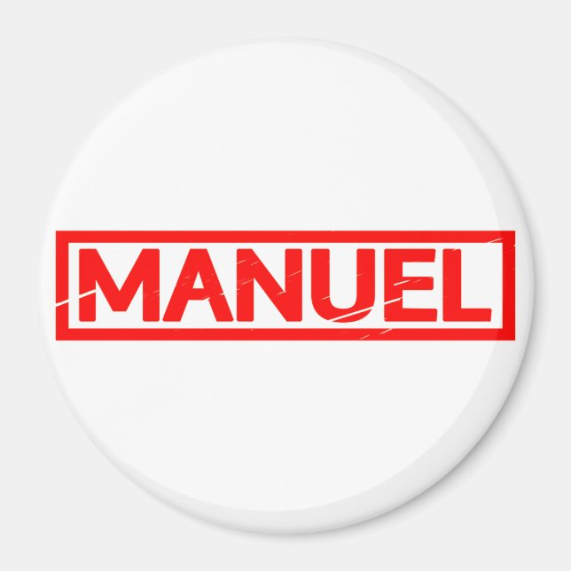 Manuel Stamp Magnet (Front)