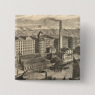Manufactory of Clark's ONT Spool Cotton 15 Cm Square Badge