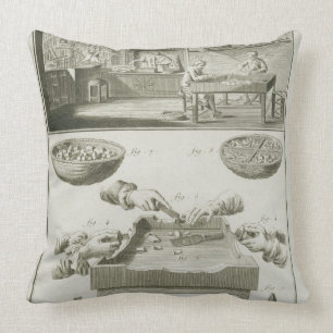 Manufacture of bottle corks, from the 'Encyclopedi Cushion