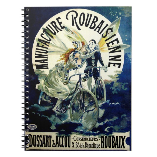 Manufacture Roubaisienne Bicycles Spiral Notebook (Front)