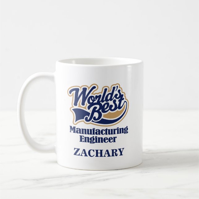 Manufacturing Engineer Personalised Mug Gift (Left)