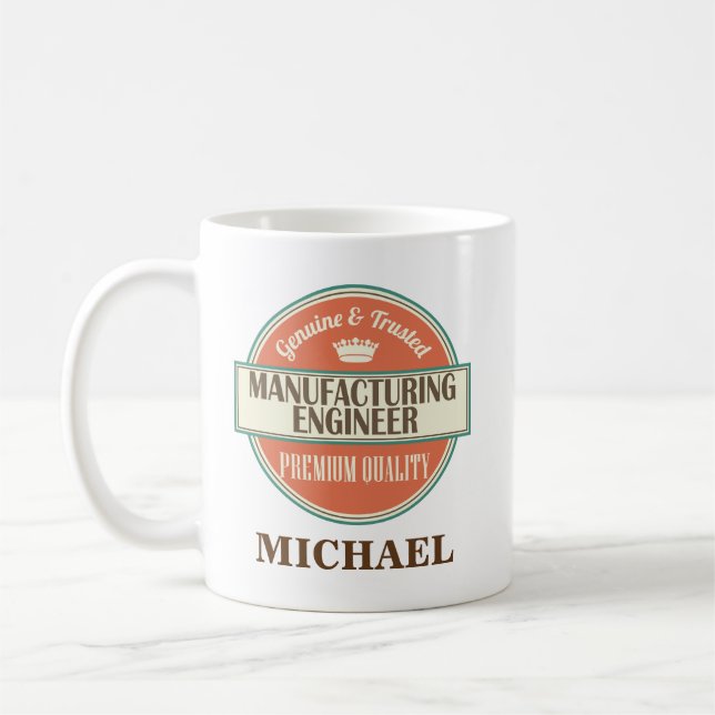 Manufacturing Engineer Personalised Mug Gift (Left)