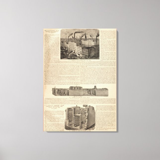 Manufacturing, Warehouses Canvas Print (Front)