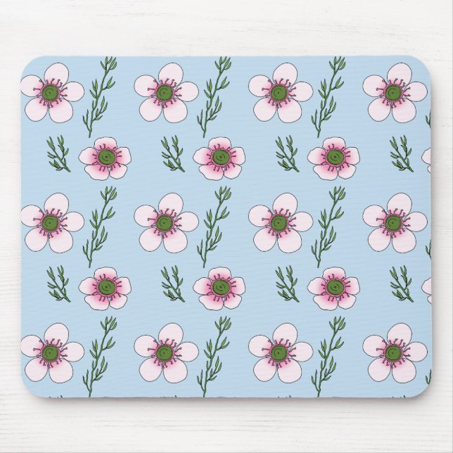 Manuka Flowers Mouse Pad (Front)