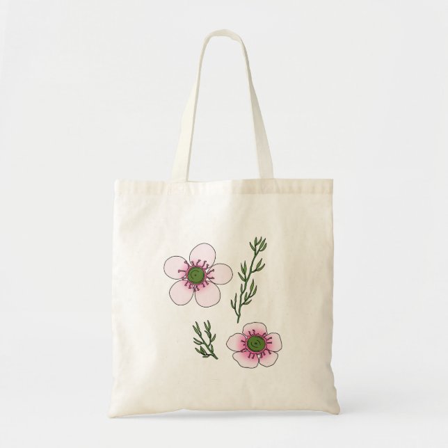 Manuka Flowers Tote Bag (Front)