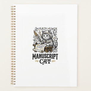 Manuscript Cat Cat Mediaeval Manuscript Vintage Ve Planner