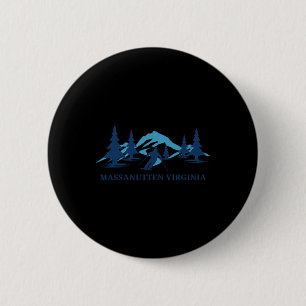 Manutten Virginia Ski Resort Skiing Skier  6 Cm Round Badge