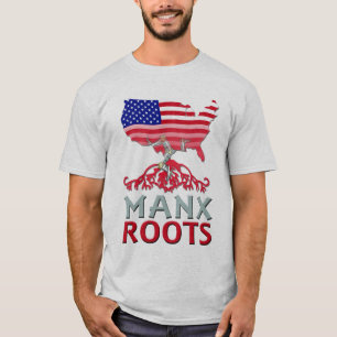 Manx American Roots, Isle of Man T-Shirt