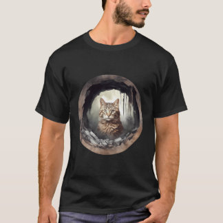 Manx Cat Distressed Love Cats T-Shirt