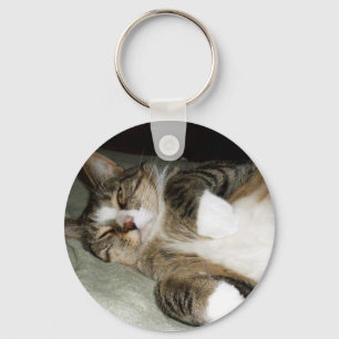 Manx Cat Keychain