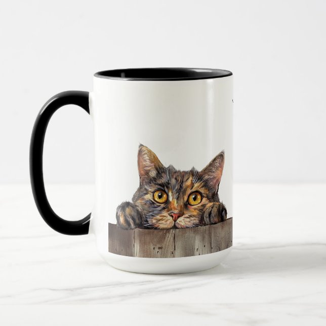 Manx Cat Mug (Left)