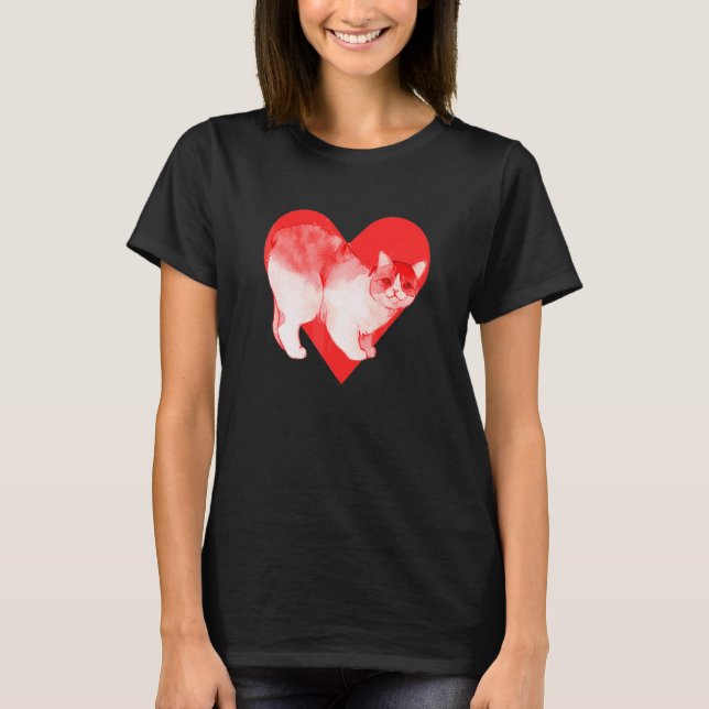 Manx Cat T-Shirt (Front)