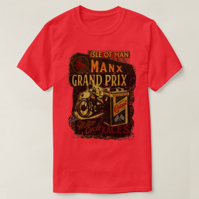 Manx Motorcycle Races Isle Of Man tt T-Shirt (Design Front)