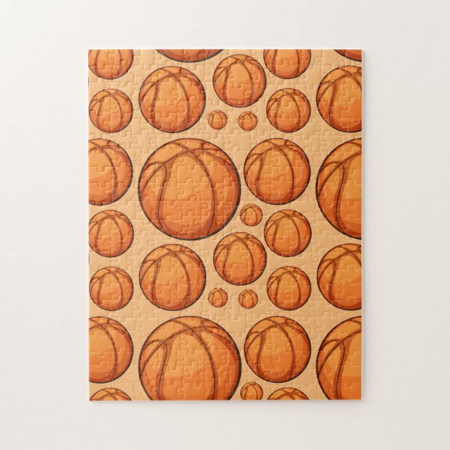 Many Basketballs Design Jigsaw Puzzle (Vertical)