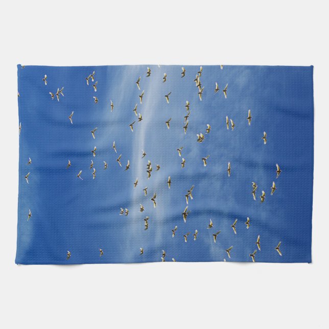 Many Birds Tea Towel (Horizontal)