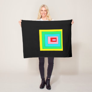 Many blocks in blocks fleece blanket